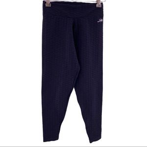 Magia Do‎ Mar black textured cropped legging small